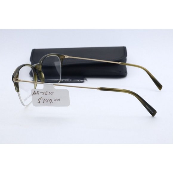 Giorgio Armani AR 7210 Tortoise Half Rim Rectangle Eyeglasses Clear Lenses 53mm - Picture 4 of 7